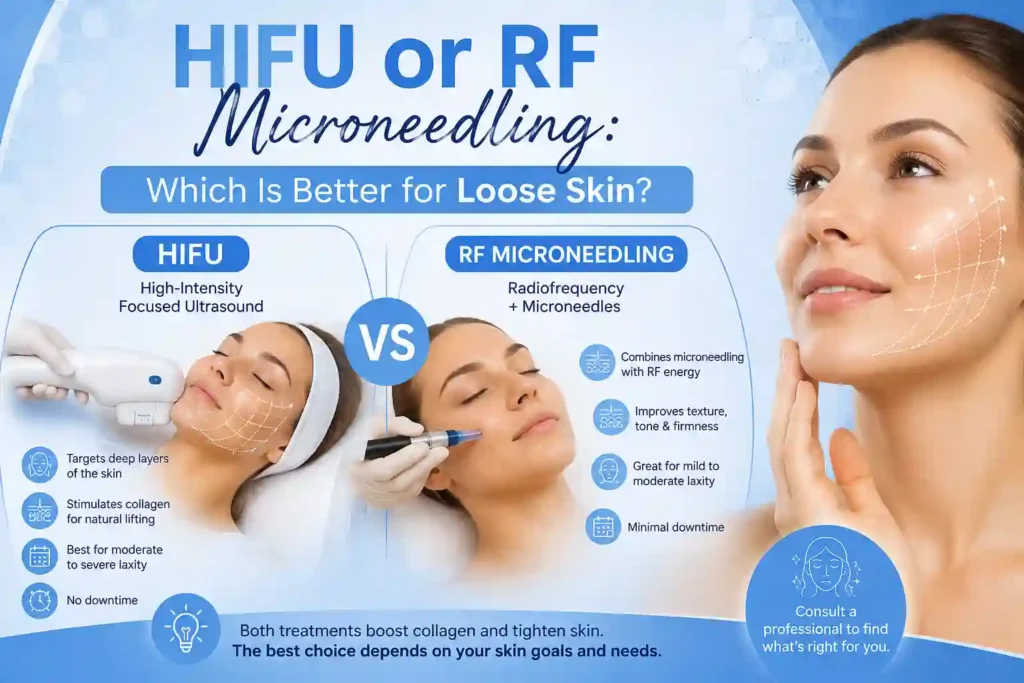 Lost the Weight but Not the Loose Skin? What You Should Know 2 HIFU or RF Microneedling: Which Is Better for Loose Skin Derbyshire?